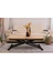 MDF Relax Akıllı Sehpa - Safir Meşe Ahşap Üst Yüzeyli Modern Tasarım 120x40 cm